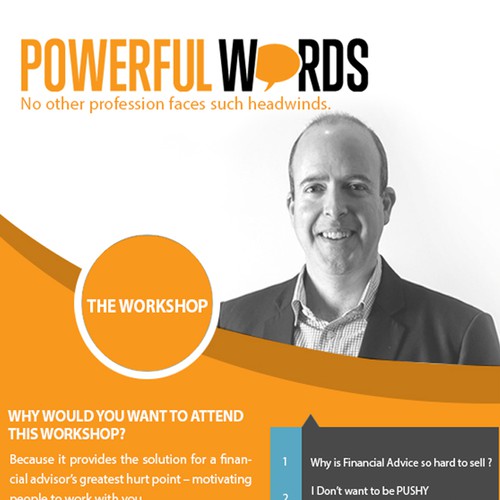 A compelling one-page flyer for a dynamic workshop