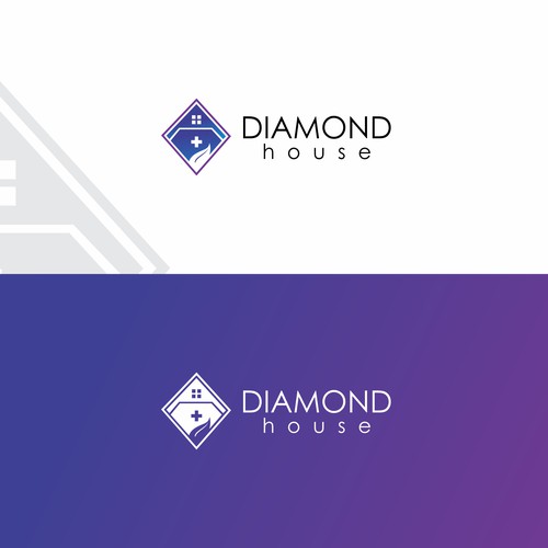 Modern logo for Diamond House. 