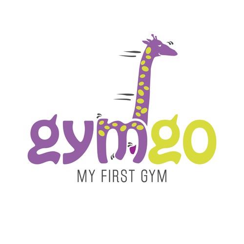 Create a funny logo for a kids fitness center 