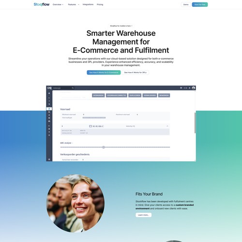 Warehouse Management Website
