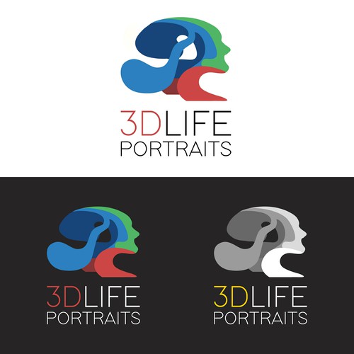 Logo For 3D Life Portrait LLC
