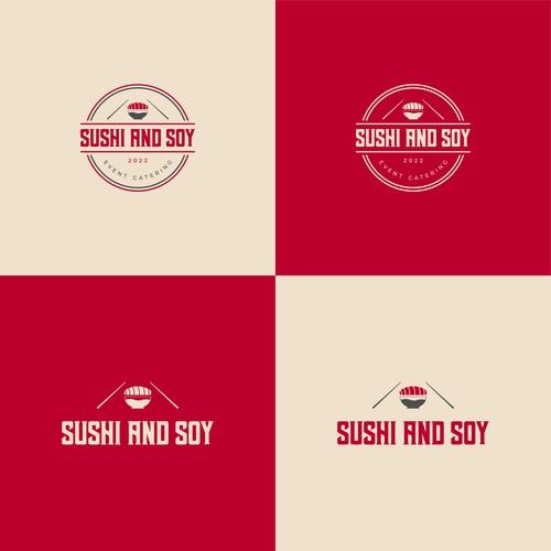 Logo design concept for a Japanese event catering business