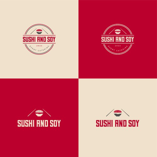 Logo design concept for a Japanese event catering business