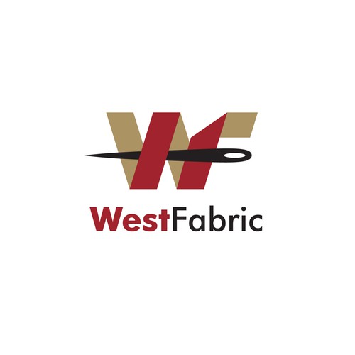 Clean and modern design for fabric online company