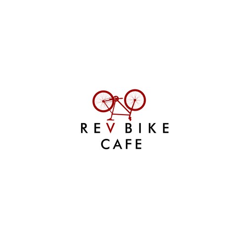 logo for rev bike cafe