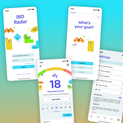 IBD Radar Mobile App Design