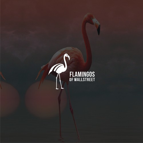 Flamingos of Wallstreet logo Design