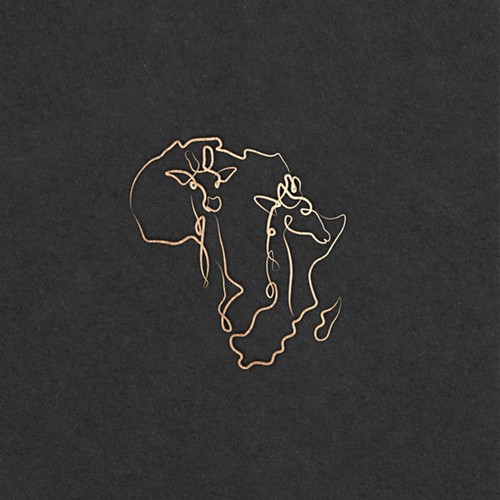 Unique, catchy design of the African continent