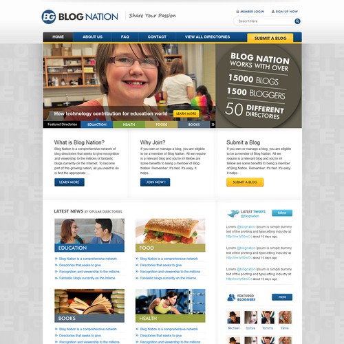 Corporate Website Redesign Targeting Bloggers!