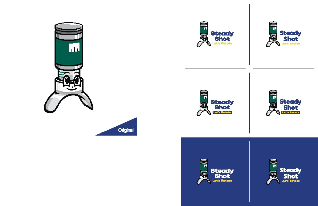 Vintage Steady Shot Character Logo for Diabetic Moms and Kids