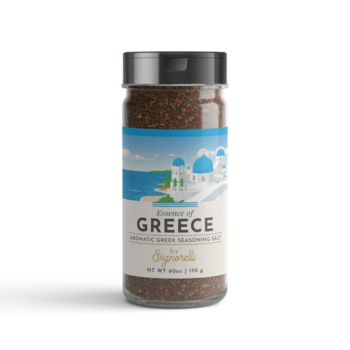 Greek Seasoning Salt Labelling