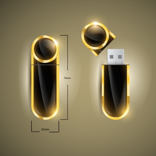 Create a Stylish Industrial Design For USB Drive 2