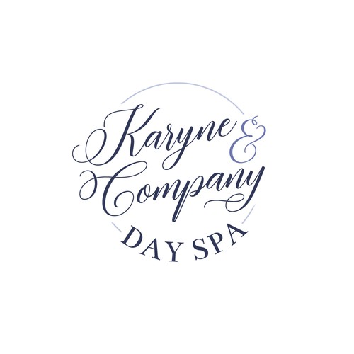 Feminine logo for shabby chic day spa