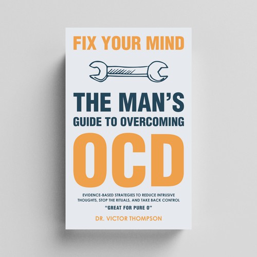 Simple, clean book cover design