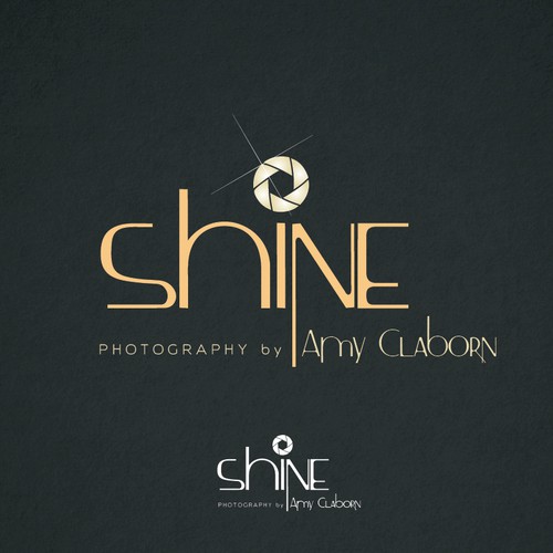 Create a modern, sophisticated look for Shine Photography by Amy Claborn