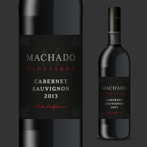 Wine Label for Machado Vineyards