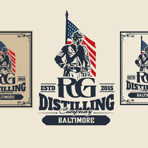 Design a classic logo for one of Baltimore's first distilleries in decades