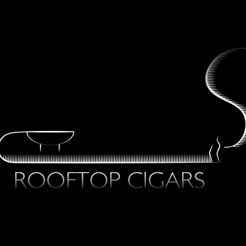 Create a logo for an amazing Rooftop Bar Cigar and Scotch event