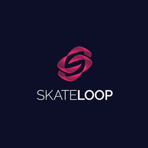 Creative logo for Skate Loop app.
