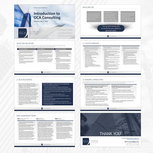 Powerpoint Template for a Consulting Firm