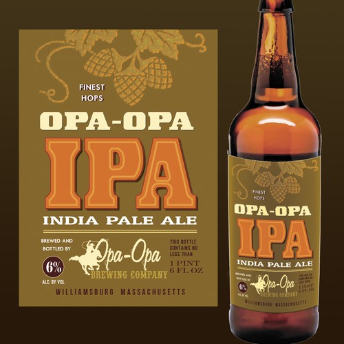 IPA beer label