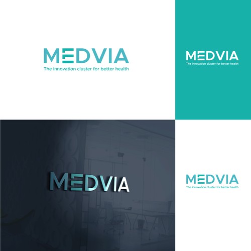 Simple, clean and professional logo design for MedVia.