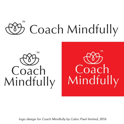 Smooth, Crisp and Modern logo for Coach Mindfully