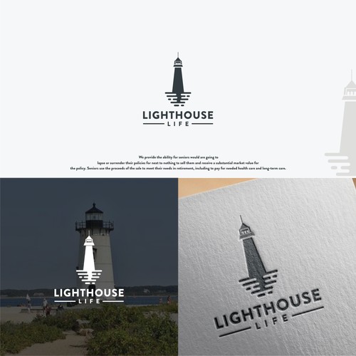 Unique Light house logo