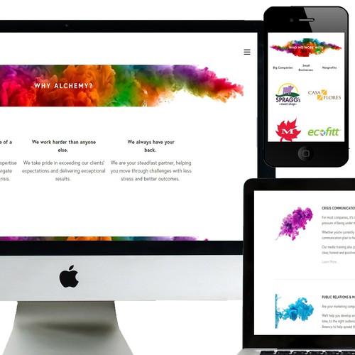 Alchemy Communications - Squarespace Development 