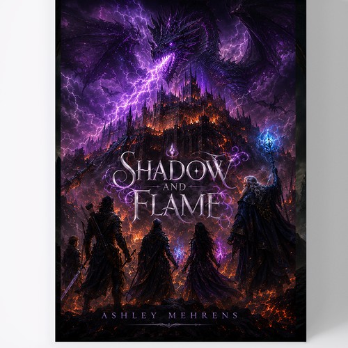 Shadow and Flame – Epic Fantasy Book Cover