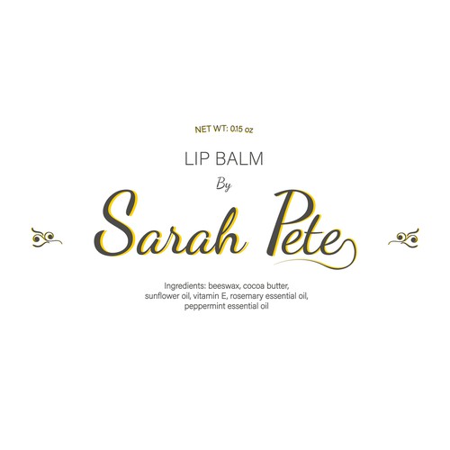 Vintage style logo for cosmetic brand