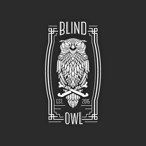 Art Deco Owl Logo