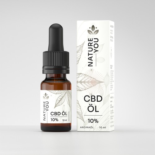 CBD Oil Label And Box Design