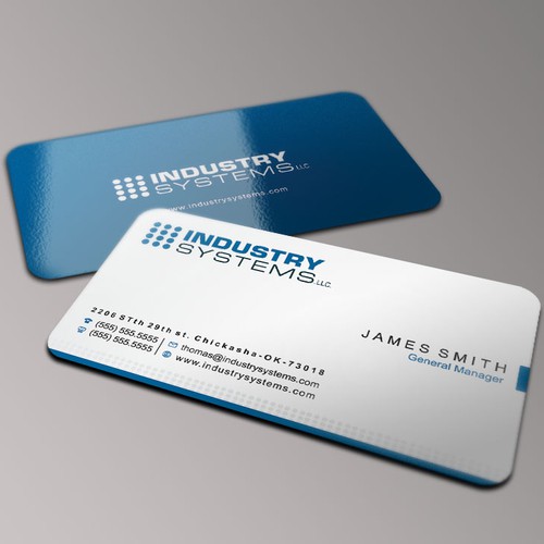 Bussiness Card Concept For Industry Systems