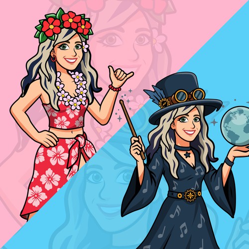 Rosa the Adventurer – Dual Outfit Character Design