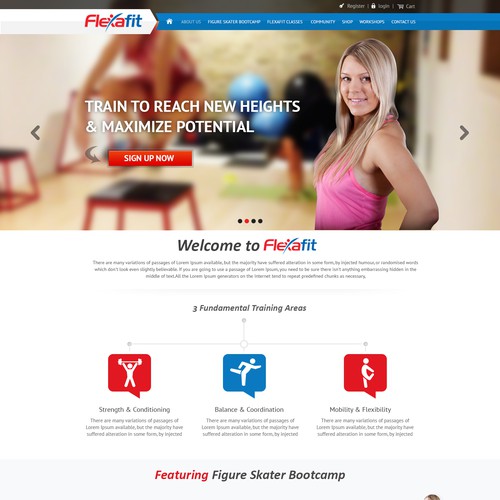 New website design wanted for Flexafit