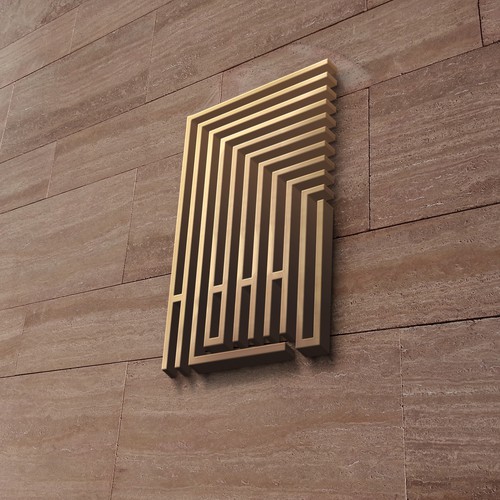 Geometric logo for an Arab architect company