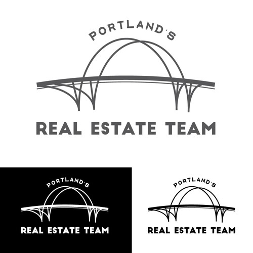 Simple, modern logo for Portland Real Estate Team