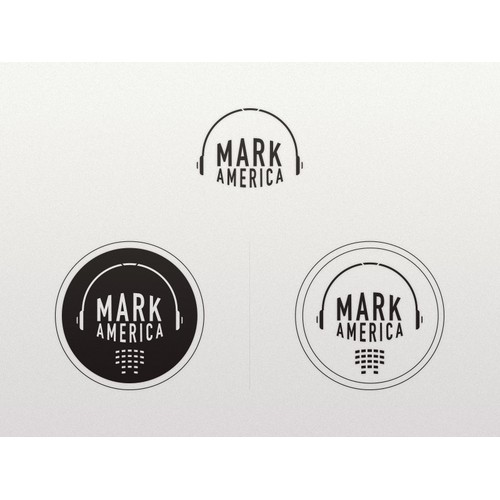 Logo concept for pop/dance music producer Mark America