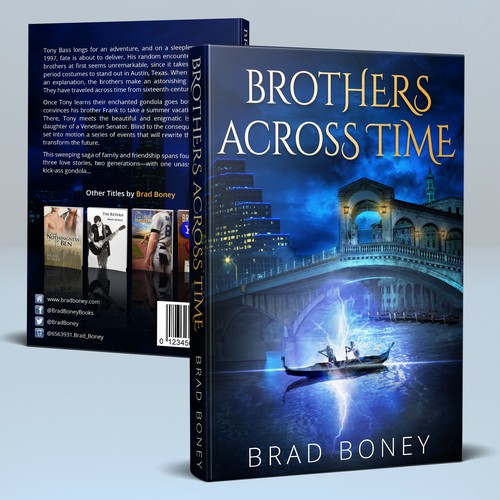Cover for a time-travel adventure novel