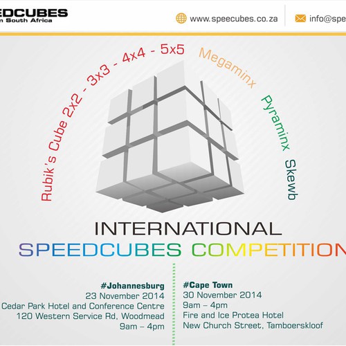 Speedcubes competition, image for website and to email