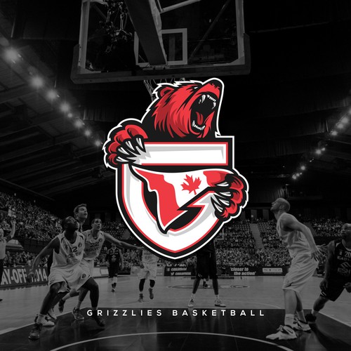 Bears Character Logo for Basketball Team
