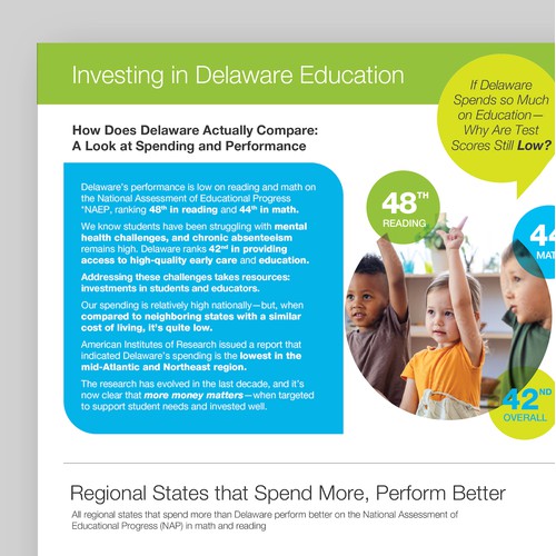 Playful Infographic for Delaware Schools