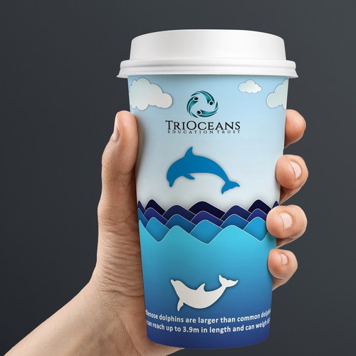 Marine themed keep cup