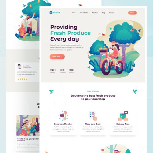 Rooted Landing Page