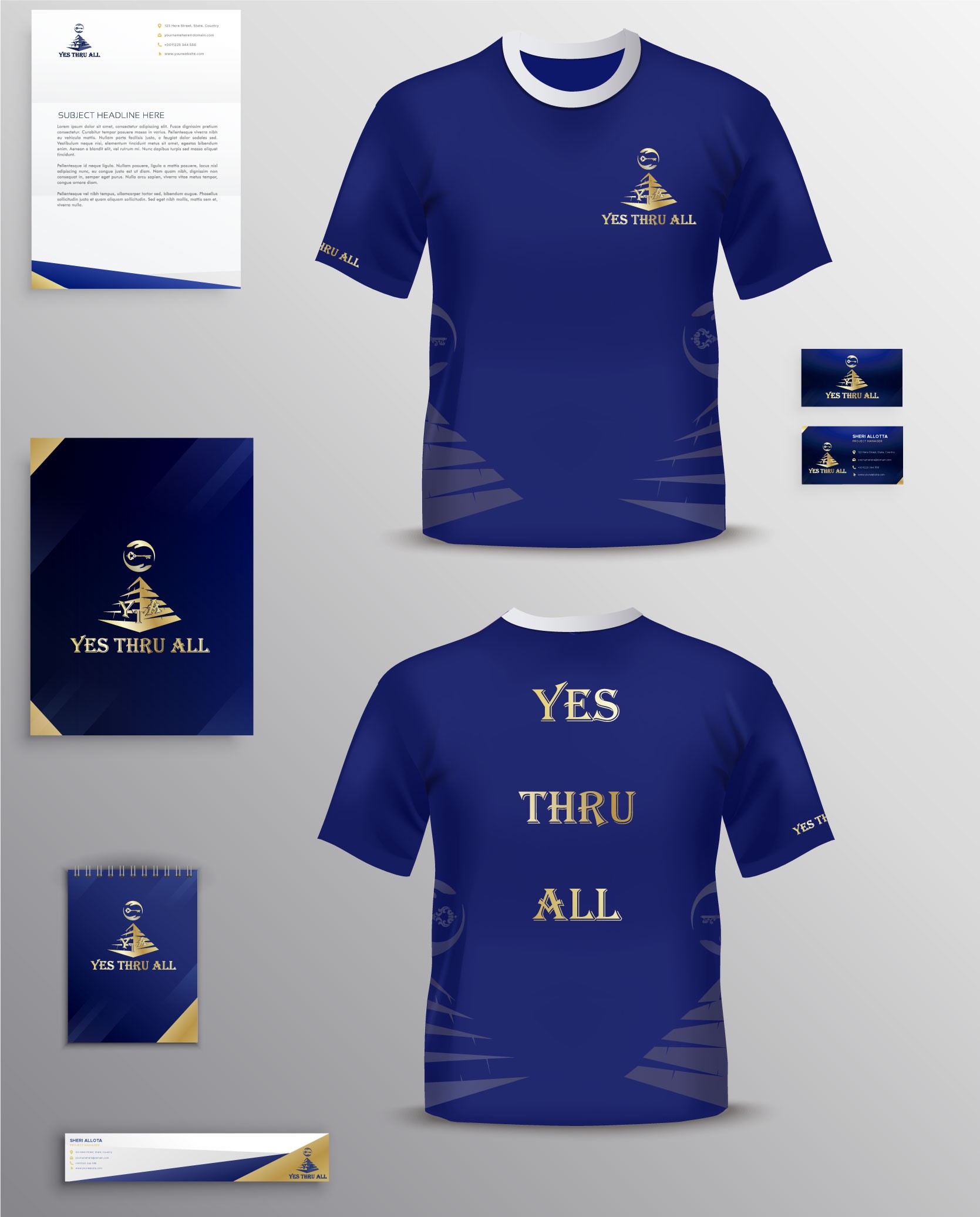 Stationery design for YTA