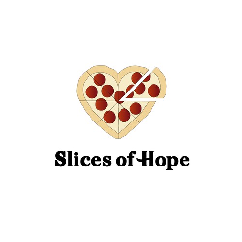 Cute concept for pizza charity