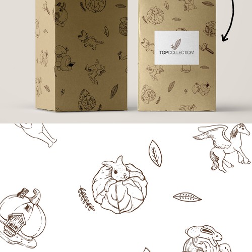 surface pattern design for box