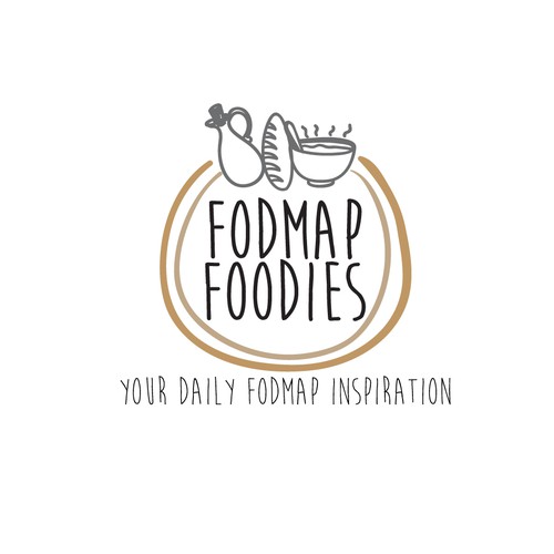 Logo for food blog website