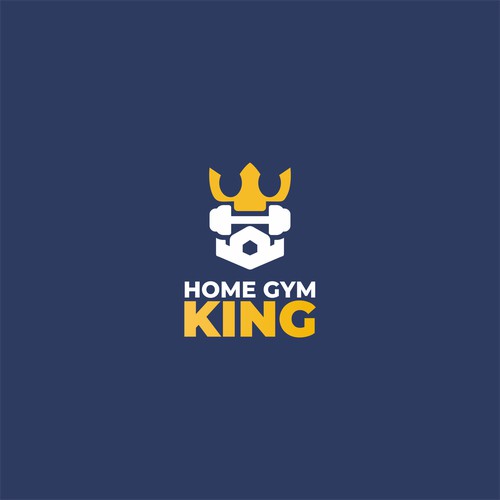 home gym king logo concept